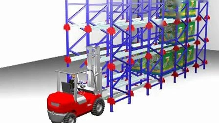 Scaffalature per pallet radio personalizzate per servizio pesante ad alta velocità per lo stoccaggio in magazzino